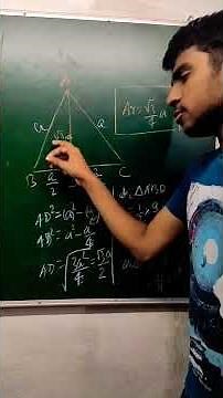 Proof of area of equilateral triangle