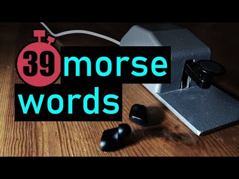 morse code practice | 39wpm | 100 most common words | ENGLISH