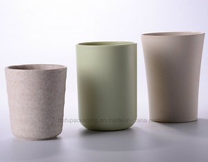 [Hot Item] OEM Water Cup Wheat Straw Degradable Plastic Watering Mug