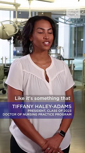 3.9K views · 18 reactions | Tiffany Haley-Adams, 2023 class president for the Doctor of Nursing Practice Program, talks about the excitement of graduating and reflects on the program. #BCMGraduation #BCMStudents | Baylor College of Medicine | Facebook