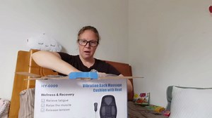 SLOTHMORE Back Massager for Chair with Heat, Chair Massager Pad for Recliner with 8 Vibration, Seat Cushion for Seniors, Office Workers & Family, Fatigue & Pain Relief in Office, Home & Travel