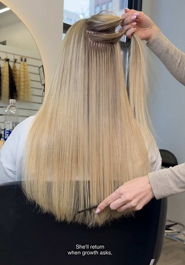 Blonde Ice Extensions: Customized for Fine Hair