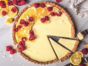 A Vegan, Gluten-Free Lemon Tart With a Silky, Citrusy Filling