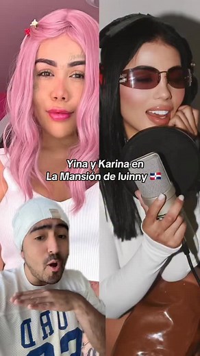 Yina y Karina en La Mansión de luinny 🇩🇴 #yinacalderon #karinagarciaoficiall #colombia #chisme #viral | Nayrb Herran