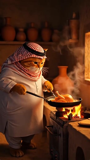 The fat orange cat went to the market to buy dates and watermelons. | Orange CAT