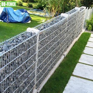 [Hot Item] High Quality Double Wire Stone Gabion Cage Retaining Wall Galvanized Welded Gabion Fence Gabion Wall
