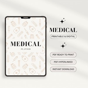 Family Medical Planner Bundle: Health Records Tracker (printable PDF) - Etsy