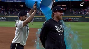 7.7K views · 274 reactions | Another night at Globe Life Field, another victory shower  Texas Rangers | #StraightUpTX | : BSSW | FanDuel Sports Network Southwest | Facebook