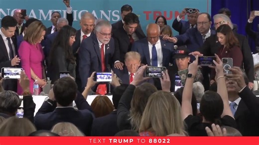 POWERFUL MOMENT: Latino Americans in Miami, Florida gather around President Trump to pray for our nation and this upcoming election. | CPAC
