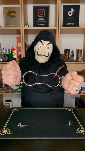 HOUDINI HANDCUFFS MAGIC TRICK ⛓️‍💥 #tricks #magic #foryou #houdini