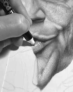 26K views · 612 reactions | Tips to achieve realism !!! . Draw, Blend, Erase, Ink...repeat the process.... . Materials - Graphite pencils , Black Colored Pencil, Charcoal and White ink on Stonehenge Polar White 90lb paper. . banethedog | Drawing Pen | Facebook