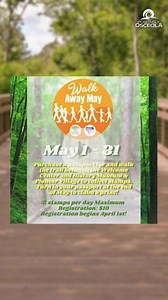 Join Osceola History and KUA for “Walk Away May.” Community members are invited to "walk on the Shingle Creek Trail" to experience the beauty and history of Osceola County. For more information, visit osceolahistory.org or call 407-396-8644. #walkawaymay #osceolahistory | Positively Osceola