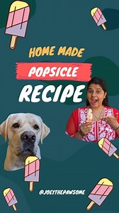 This summer try this homemade popsicle recipe for your furbaby. 🐶🍧🤤💖❤️ . . Watch the full video here: https://yt.openinapp.co/kvcy9 . . . #joeythepawsome #popsicle #icecreamlover #icecream #recipe #recipeshare #doglife #pawparents #petparent #summervibes #trending | Joey The Pawsome