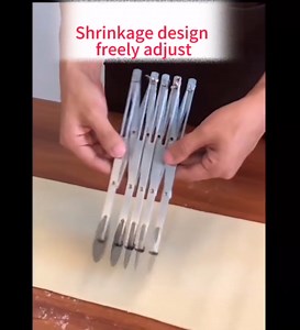 Food Grade Stainless Steel Pizza Cutter Multi-Wheel Dough Divider Pastry Knife Baking Cutter (7, Wheel)