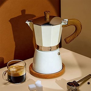 [Hot Item] Aluminum Espresso Moka Classic Coffee Maker Moka Pot Stainless Steel Coffee Filter Cuban Cafe Brewing Mocha Pot