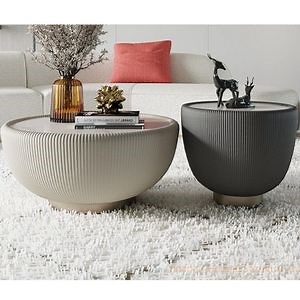 [Hot Item] Modern Bowl Shape Table Low Round Table End Unique Shape Crushed Diamonds Mirrored Side Table Living Room Furniture Sofa Table