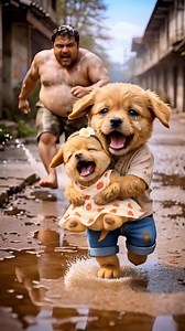 235K views · 9.2K reactions | The puppy bought a swimming pool for his sister #emotionalstory #puppy #puppy #cutepuppy | Maanvi Animation | Facebook