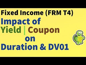 Fixed Income: Impact of Yield and Coupon on Duration and DV01 (FRM T4-39)