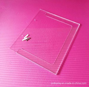 [Hot Item] Wall Mounted Perspex Plastic Sign Display Box Documents Holder Rack