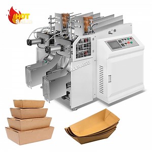 [Hot Item] Popular Automatic Paper Food Box Making Machine Disposable Food Container Making Machine Paper Plate Pulp Machine