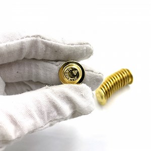 [Hot Item] Small Golden Round Name Badge Logo Metal Gold Name Tag Magnet