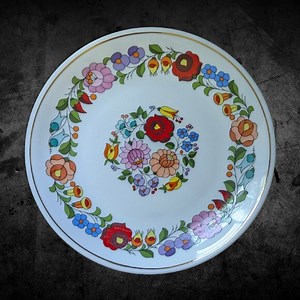 Kalocsa Hand Painted Porcelain Decorated Beautiful  Plate