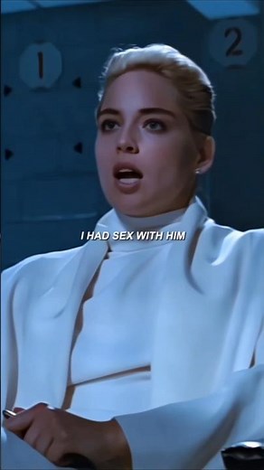 Basic Instinct (1992) | Iconic Bold Scene 💋 'Have You Fuc*ed on C*c*ine?' | Sharon Stone #shorts