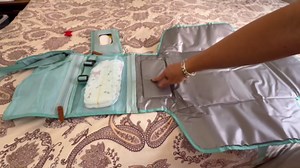 LOOK-YA Portable Diaper Changing Pad, Portable Changing pad for Newborn Girl & Boy - Baby Changing Pad with Smart Wipes Pocket – Waterproof Travel Changing Kit - Baby Gift