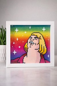 He-man Meme Perler Bead Art | 80s Retro Shadow Box - Etsy Australia