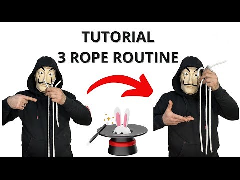Amazing Tutorial 3 Rope Trick 🎩🪄 #magic #tricks #tutorial #agt #viral #trending #viralvideo
