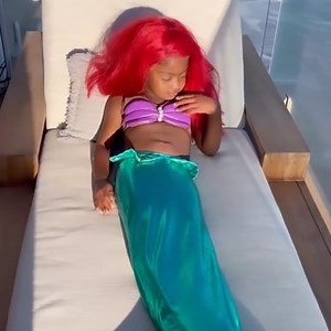 Gabrielle Union's Daughter Kaavia Channels The Little Mermaid After Being Inspired by Halle Bailey
