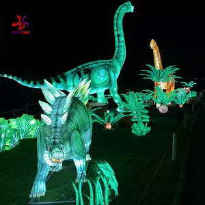 [Hot Item] Electric Light Show Chinese Silk Dinosaur Lantern