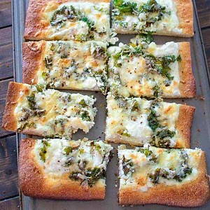 Kale and Ricotta Pizza