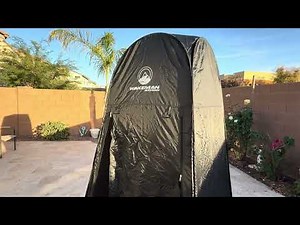 Unboxing of Wakeman Pop Up Pod - Privacy Shower Tent, Dressing Room, or Portable Toilet