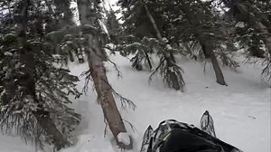Snowmobiling is so easy…sometimes! 😂😂😂 The cat and mouse game with the mountain is pretty addicting! My original line I wanted was blocked by a down tree. Plan B took me to the base of a nasty headwall that ended up getting a couple guys. Momentum, eyes around the corner and steepness out of the hill got it done. Thanks for the rip on your Boost @shane_reinhard0621 😎👊🏻 | Chris Burandt