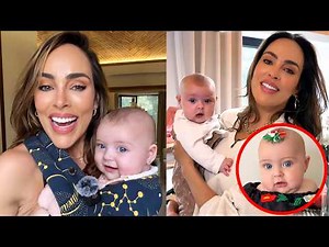 Sara Corrales shows how much her 4-month-old daughter Mila has grown
