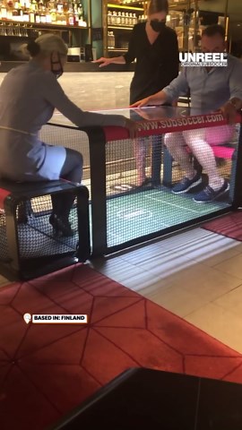 Under-table soccer showdown: Challenge your friends and become the Subsoccer champion!