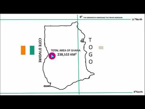 HUMAN GEOGRAPHY OF GHANA (GEOGRAPHICAL POSITION) LESSON ONE