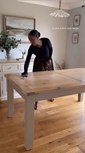 Looking to give your dining table a much needed makeover? Here's a step-by-step by @82pondview ✨ #idealhome #upcycle #DIY #transformation #diningroom | Ideal Home