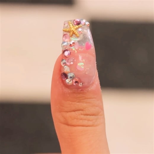 The aquarium nail idea🤍 | MetDaan Makeup