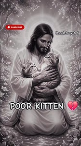 This Poor Little Kitten… It Broke My Heart 💔#kitten#sad#straycat#shorts #jesus