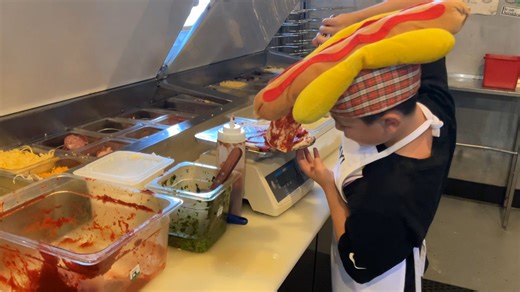 IYD Pizza Makers Clara and Bennett saucing their pizzas🍕 to perfection! #itsyourday #flyingpiepizzaria #pizza #flyingpie #pizzatime #pizzalover | Flying Pie Pizzaria