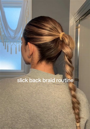 Quick and Easy Slick Back Braid Routine
