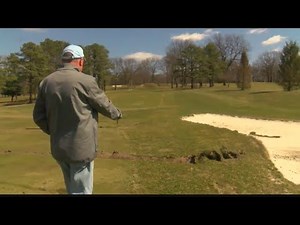 Golf course damaged by reckless driver