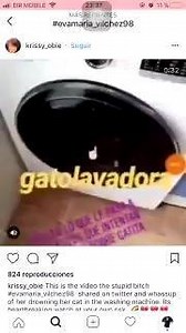 31K views · 386 reactions | GATO-LAVADO Una mujer española graba en video momento en el que mata a su gato en una lavadora; ‘¿Qué es lo que pasa?, ¿Miau?, ¡Ahí te quedas!’, dice. Las crueles imágenes fueron difundidas a través de redes sociales. | ORO NEGRO | Facebook