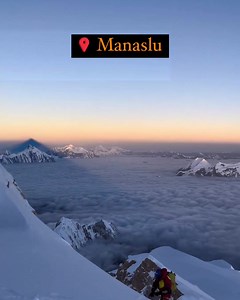 A mesmerising view from the summit of Manaslu. The Himalayas. #unstoppablenepal #himalayas #mountains #summit #nepal | Nepal