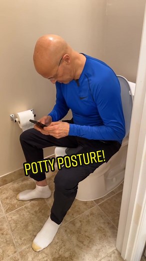 Potty Posture! #drmandell #youtube #posture @motivationaldoc