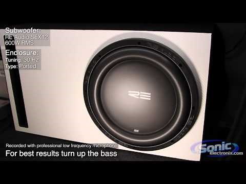 RE Audio 12" SEX Subwoofer Bass Demo | SEX12D4 in a Custom Ported box