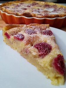 1.4K views | Clafoutis Cake Ingredients: 4 eggs 150 g sugar 60 g...