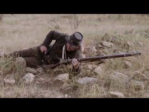 Loading the 1855 rifle musket while prone